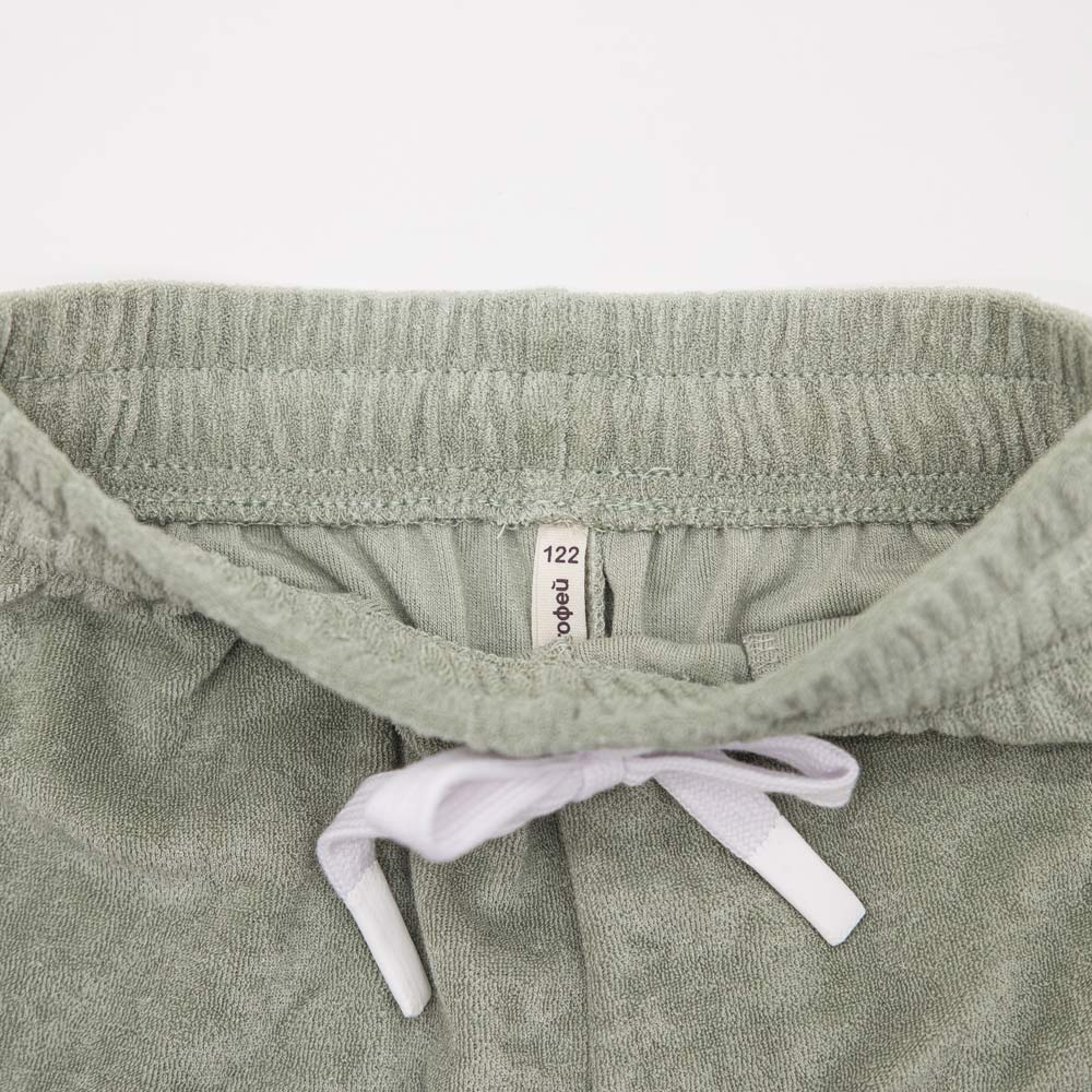 07764088-42 Шорты махровые для мальчика Неженка оливковый, все фото 3