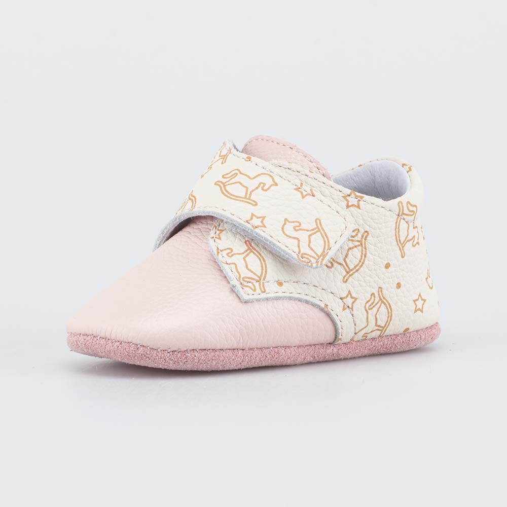 002138-21 Кожаные пинетки на липучке Коняшка , все фото 1