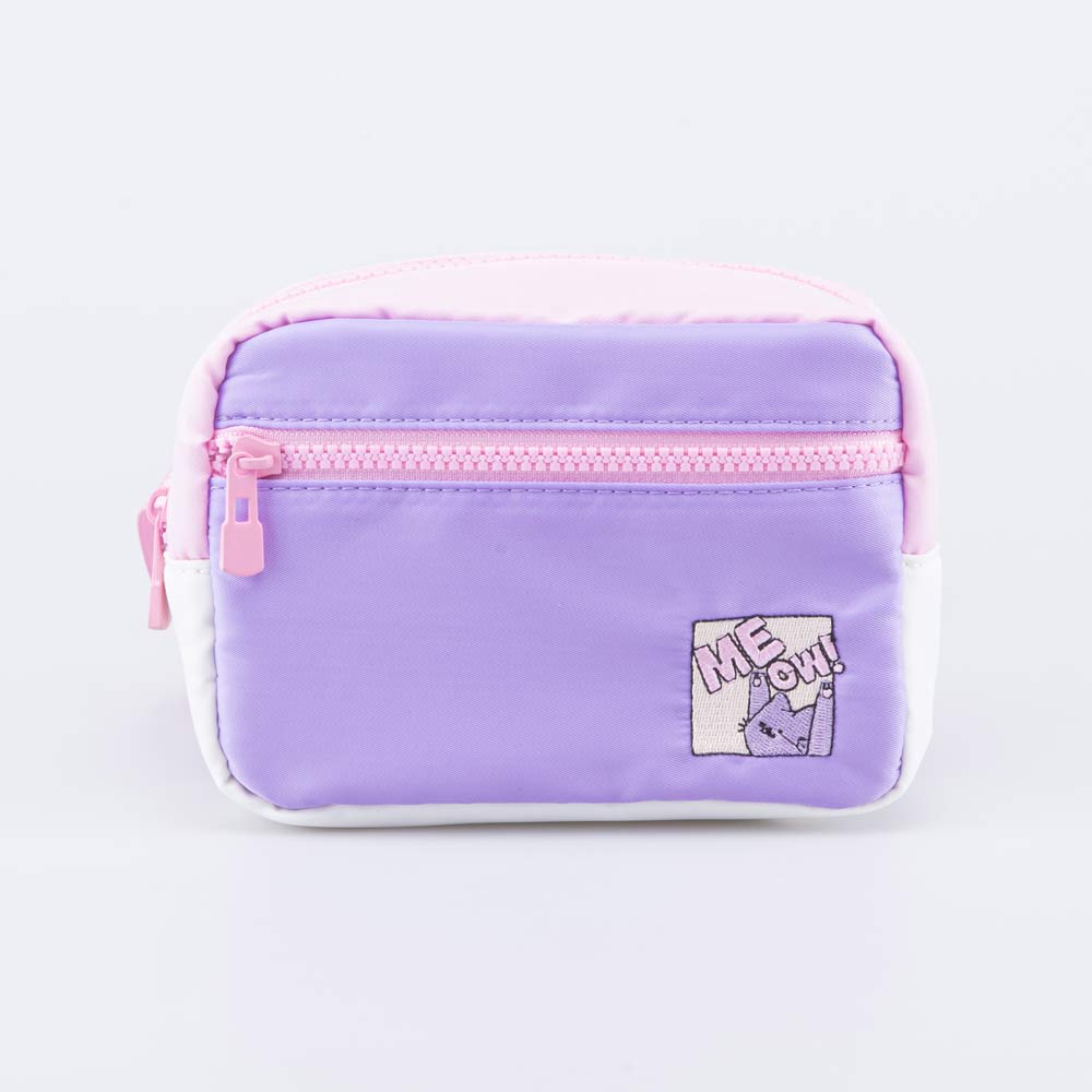 02819010-40 Сумка поясная текстильная розовый + сиреневый, все фото 1