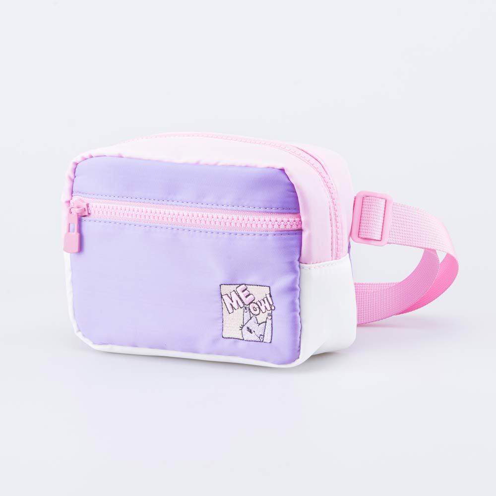 02819010-40 Сумка поясная текстильная розовый + сиреневый, все фото 2