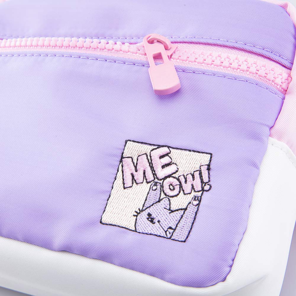 02819010-40 Сумка поясная текстильная розовый + сиреневый, все фото 5