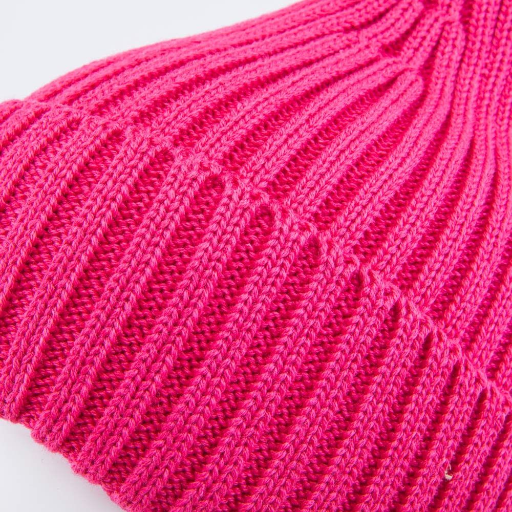 07811984-41 Шапка с отворотом для девочки ярко-розовый, все фото 3