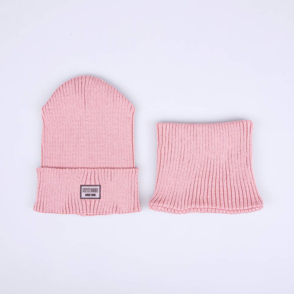 07811923-41 Комплект шапка+снуд детский розовый, все фото 2