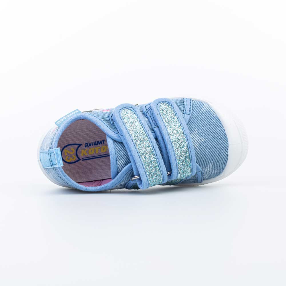 331125-14 Хлопковые кеды на липучках, все фото 4