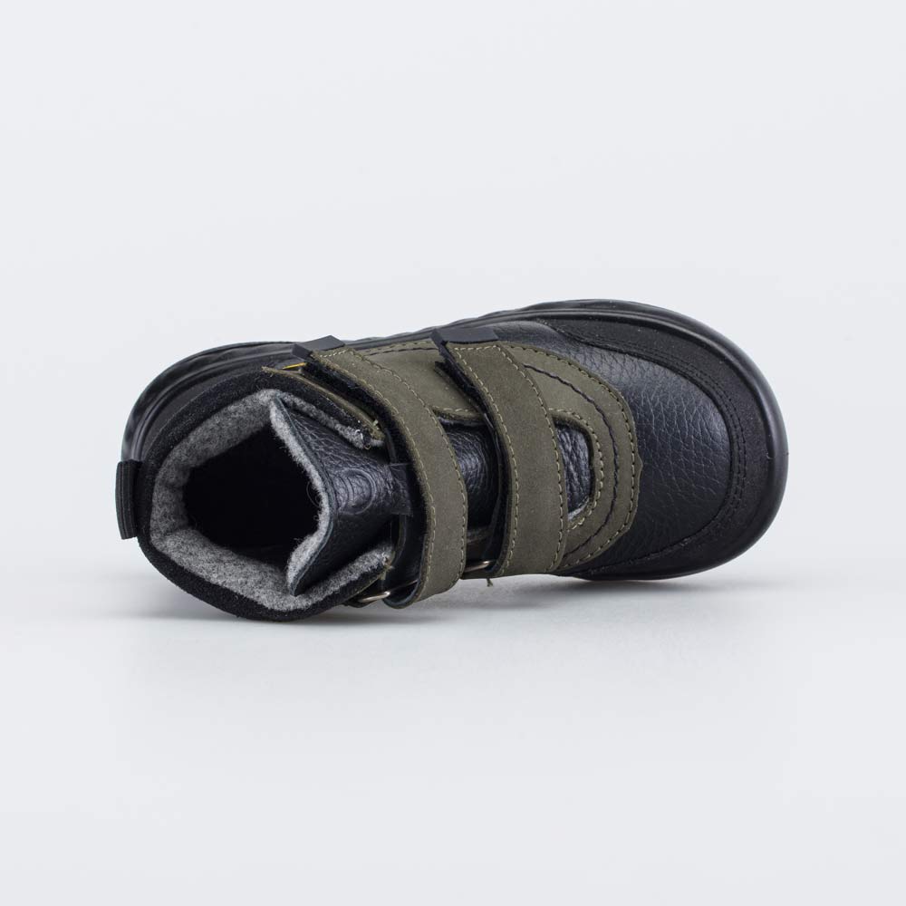 052162-34 Кожаные утепленные ботинки Первые шаги Смайл , все фото 4