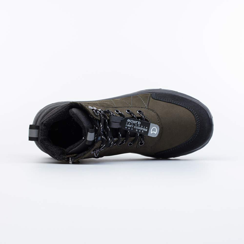 752201-35 Утепленные ботинки для мальчика хаки, все фото 4