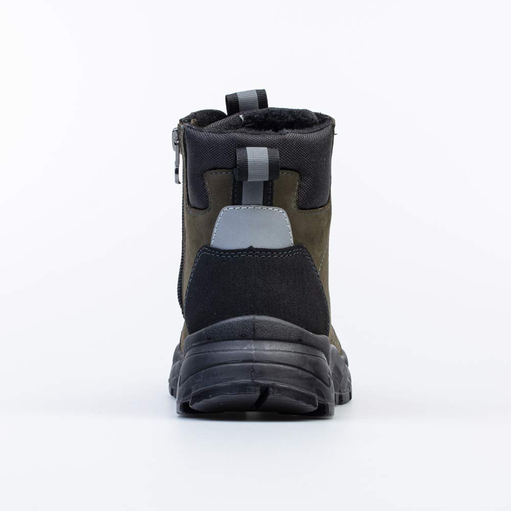 752201-35 Утепленные ботинки для мальчика хаки, все фото 5