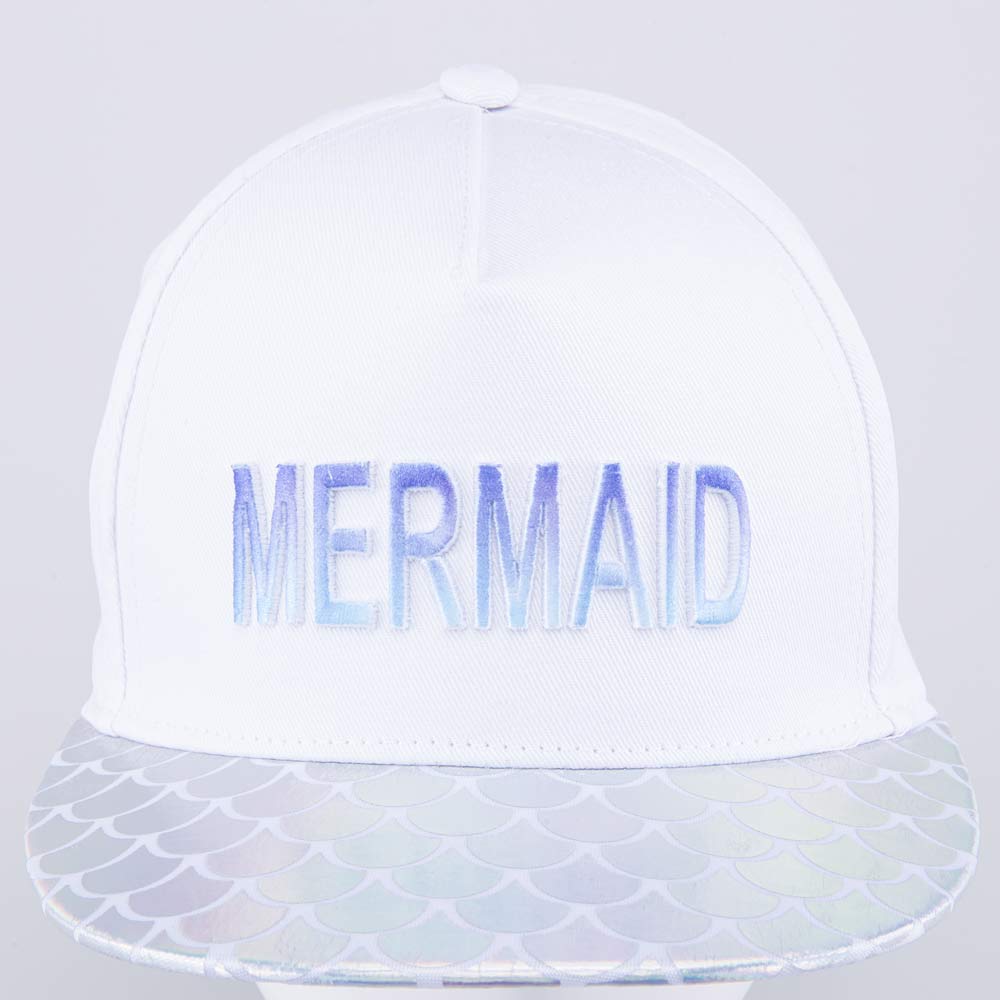 07809034-40 Кепка-бейсболка с прямым козырьком белый, все фото 3