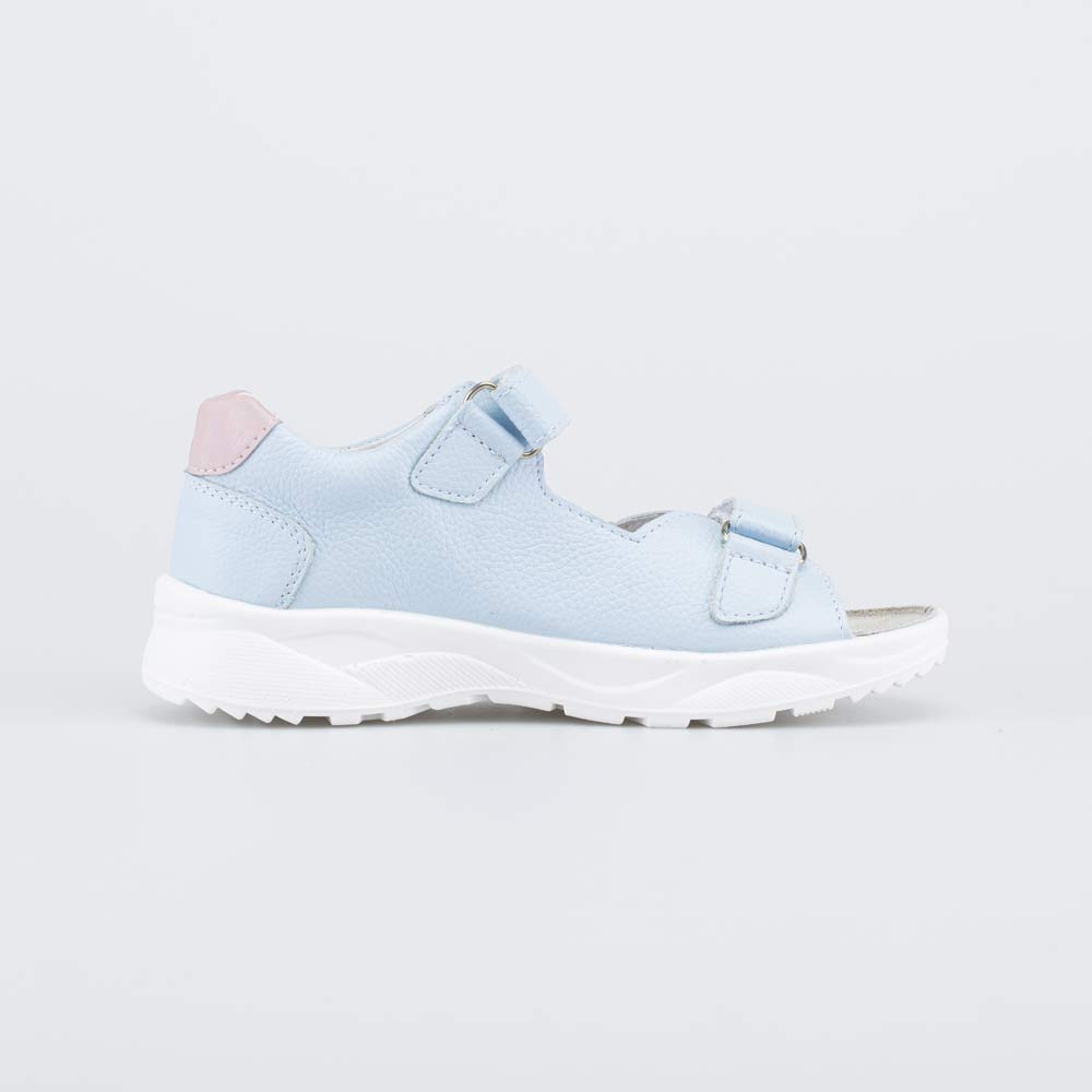 522183-21 Кожаные сандалии Нежно-голубой, все фото 2