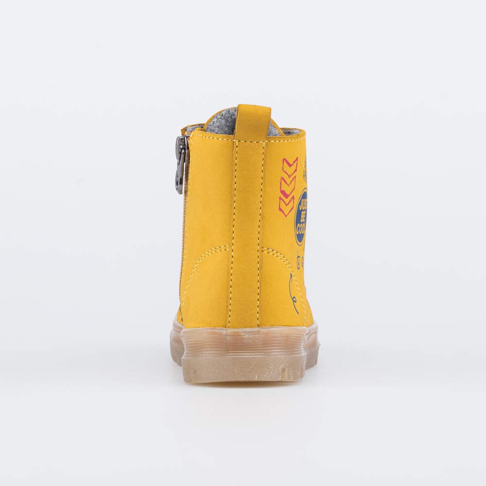 152333-33 Утепленные ботинки на шнурках DGU песочный, все фото 5