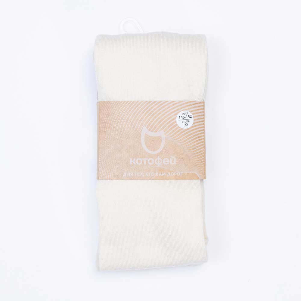 07032433-40 Базовые колготки для девочки цвет молочный, все фото 2