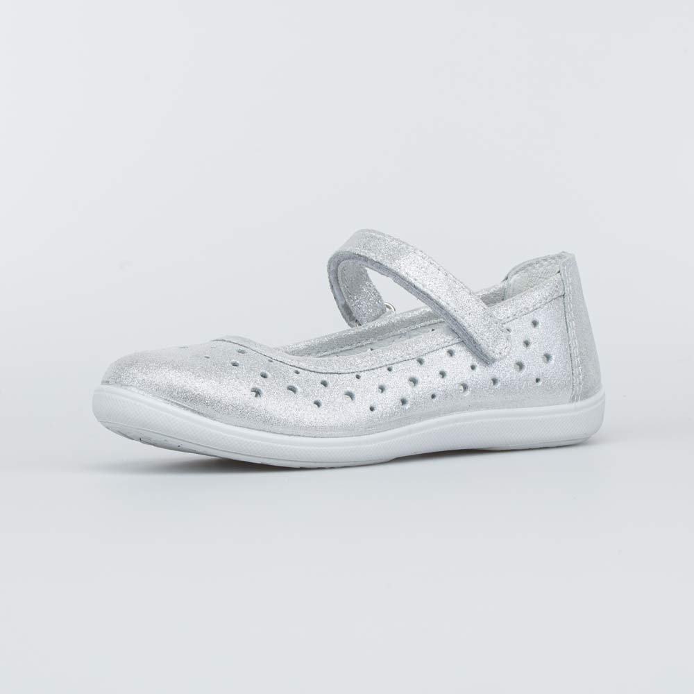 532234-22 Туфли-балетки для девочки белые, все фото 1