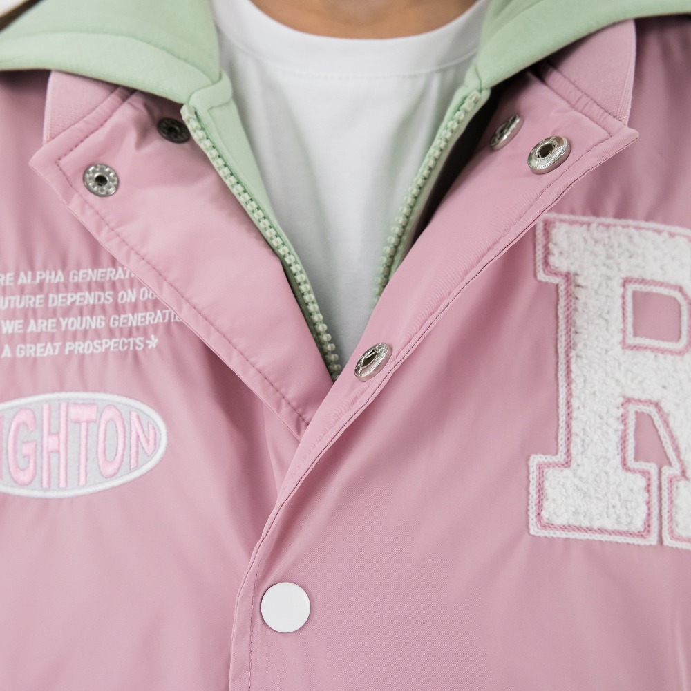 07857065-40 Куртка-бомбер для девочки розовый, все фото 4