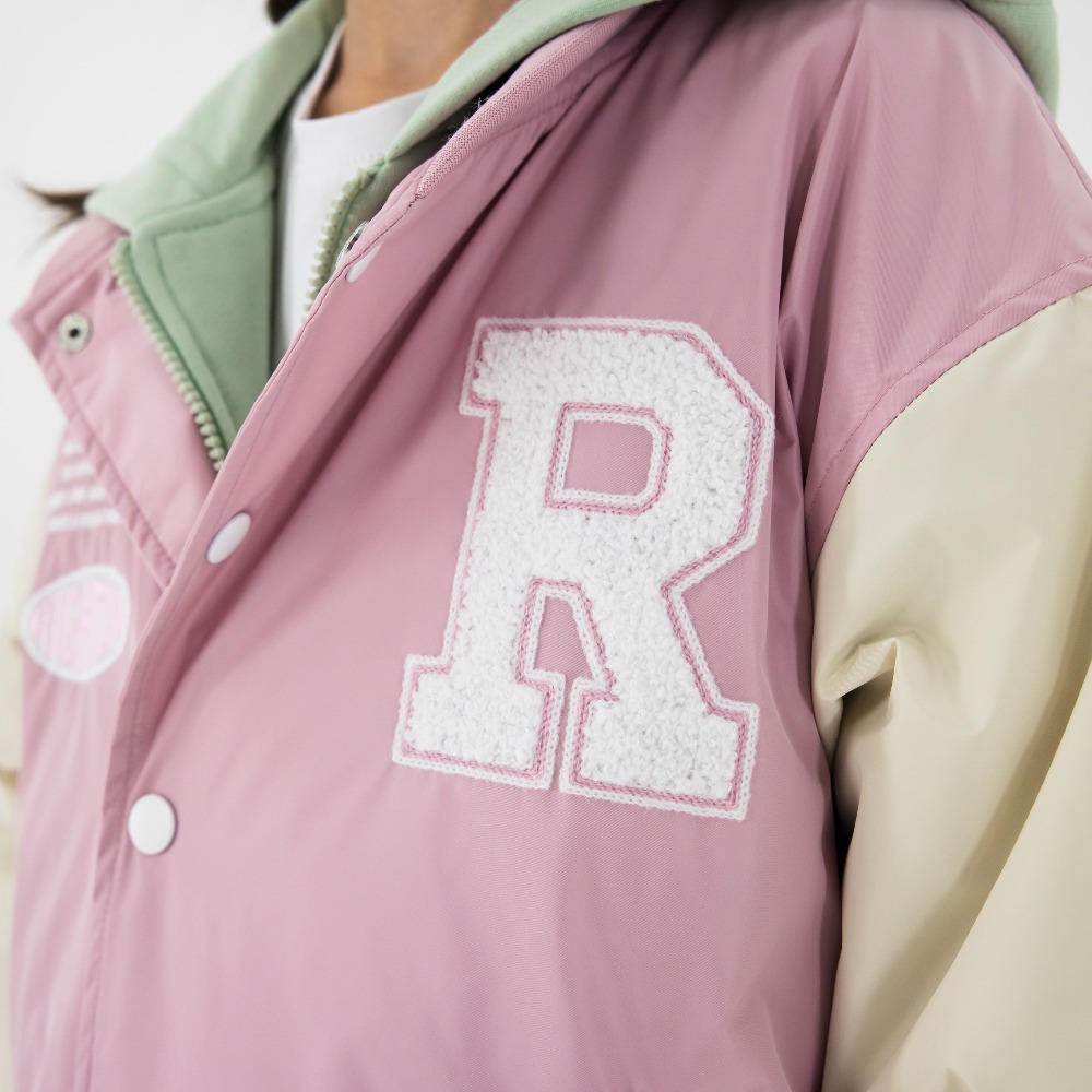 07857065-40 Куртка-бомбер для девочки розовый, все фото 5