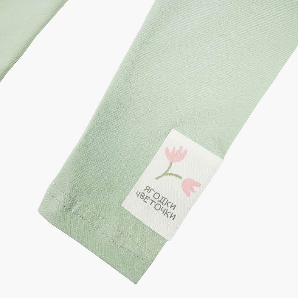 07861110-30 Лосины для девочки зеленый, все фото 3