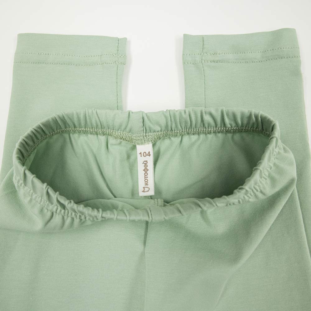 07861110-30 Лосины для девочки зеленый, все фото 4