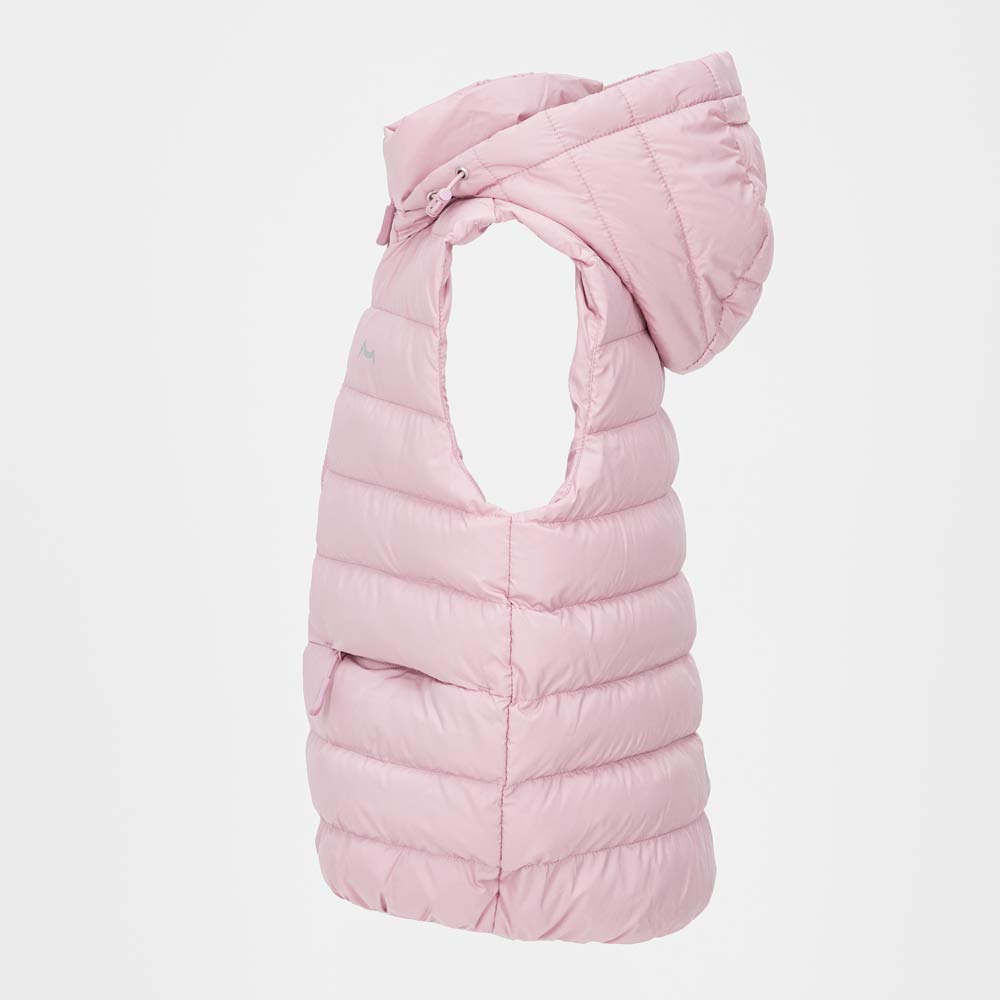 07885004-40 Жилет с капюшоном для девочки розовый, все фото 2