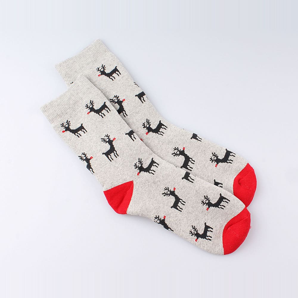 07042316-41 Носки детские махровые Олени светло-серый, все фото 1