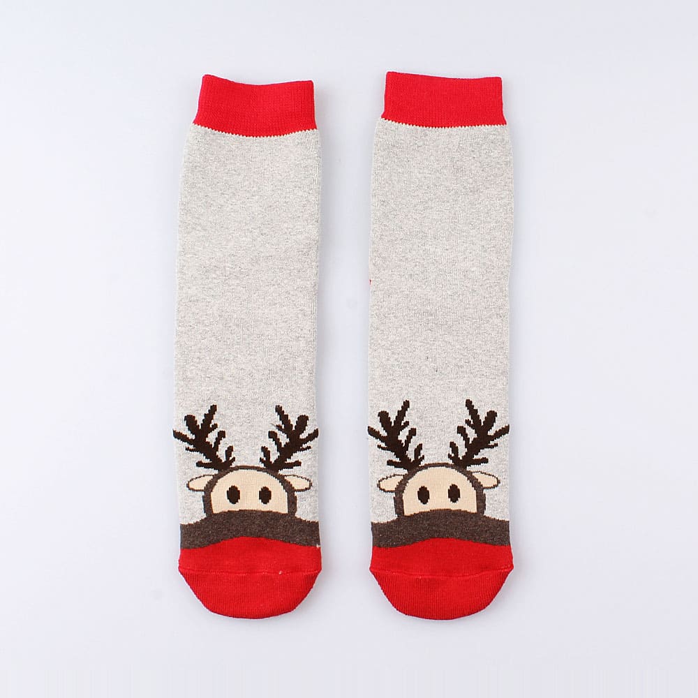 07042318-20 Носки детские махровые олени, светло-серый, все фото 1