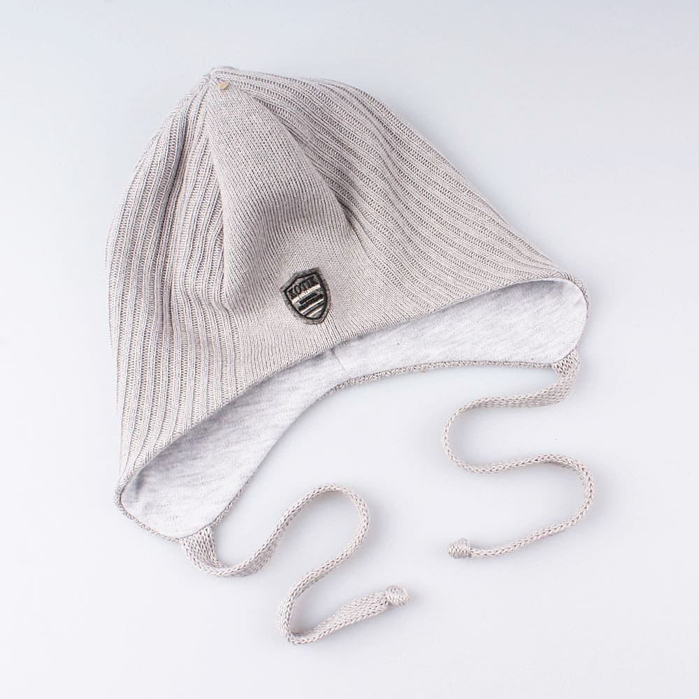 07711094-40 Шапка на весну, 50% хлопок, светло-серая, все фото 1