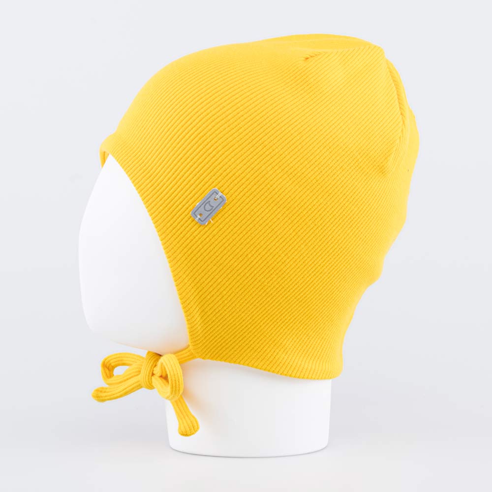 07711646-40 Шапка детская с завязками желтый, все фото 2