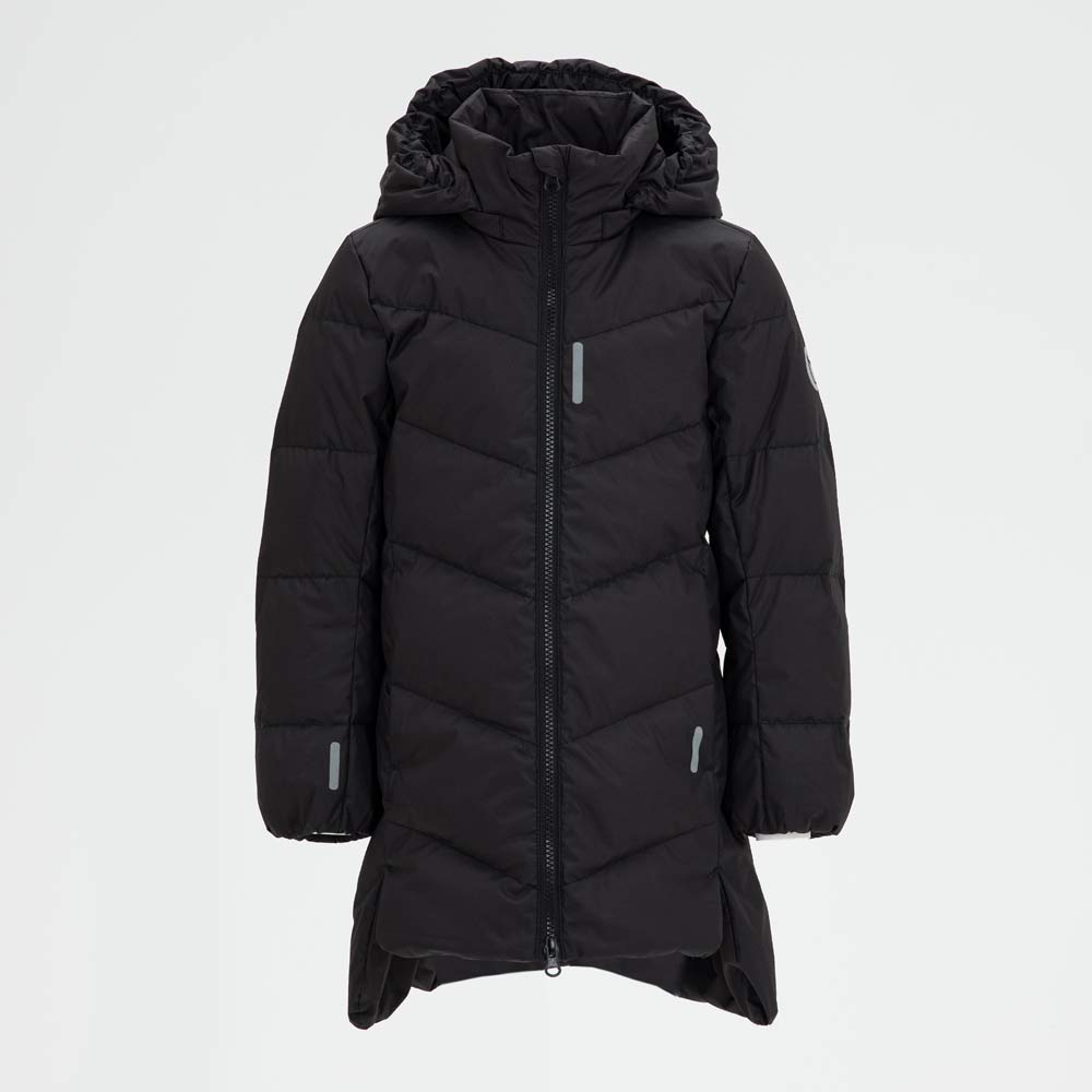 07858011-41 Пальто-пуховик для девочки черный, все фото 1