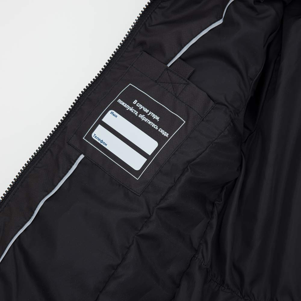 07858011-41 Пальто-пуховик для девочки черный, все фото 5