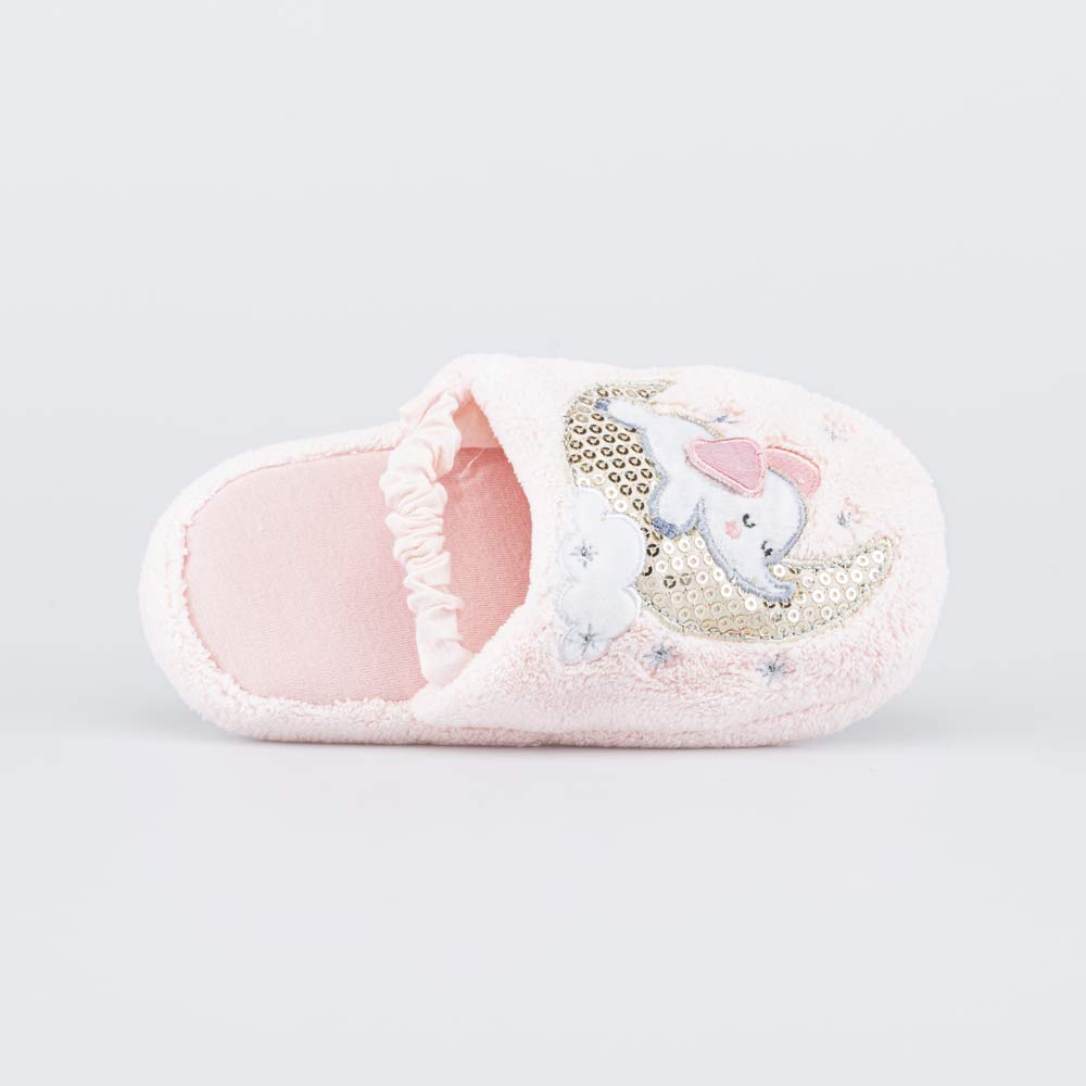 331280-11 Тапочки для девочки Слон и Луна розовые, все фото 4