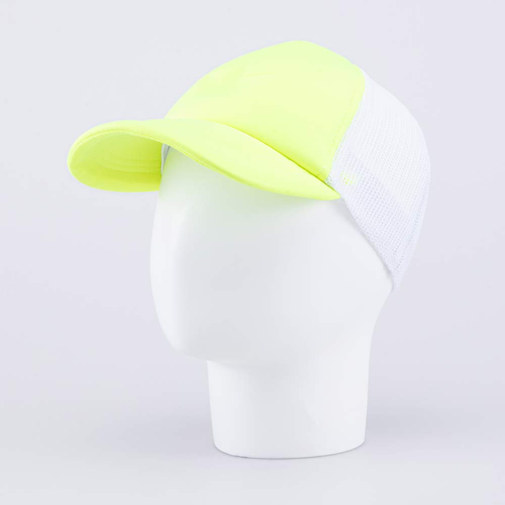 07809046-40 Кепка-бейсболка с сеткой для девочки неоновый-желтый, все фото 1