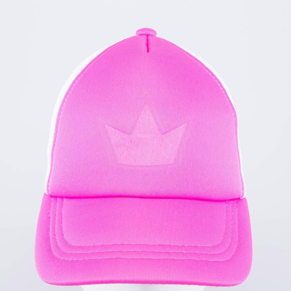 07809047-40 Кепка-бейсболка с сеткой для девочки розовый-белый, все фото 3