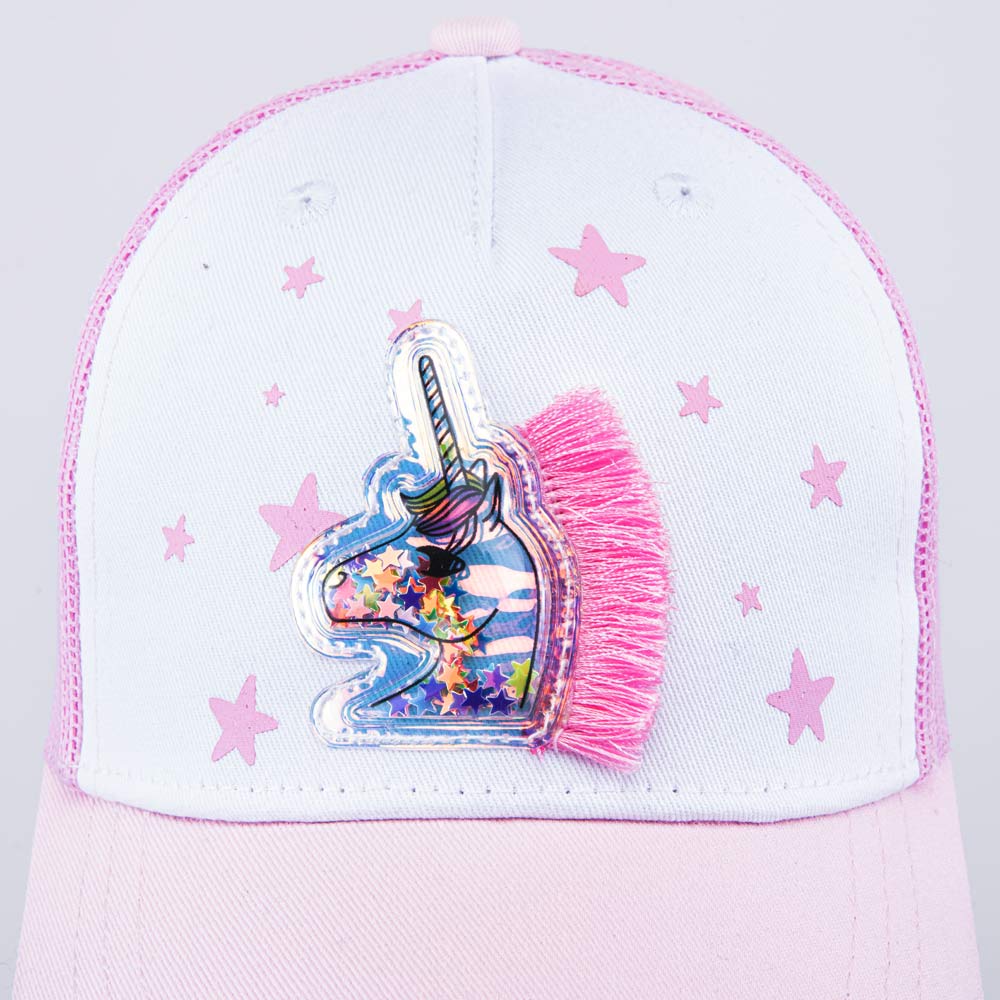 07809059-40 Кепка-бейсболка с сеткой для девочки Единорог, все фото 4