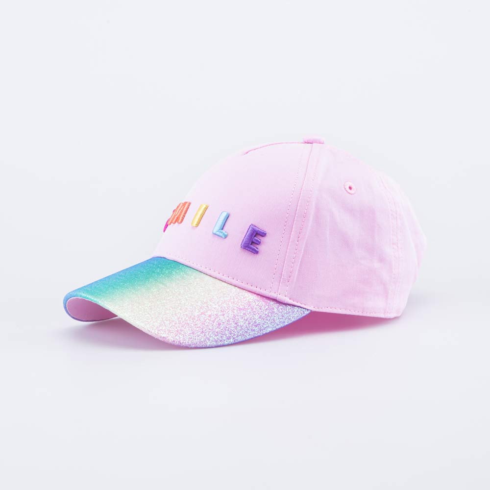 07809060-40 Кепка-бейсболка для девочки Сияние розовый, все фото 1