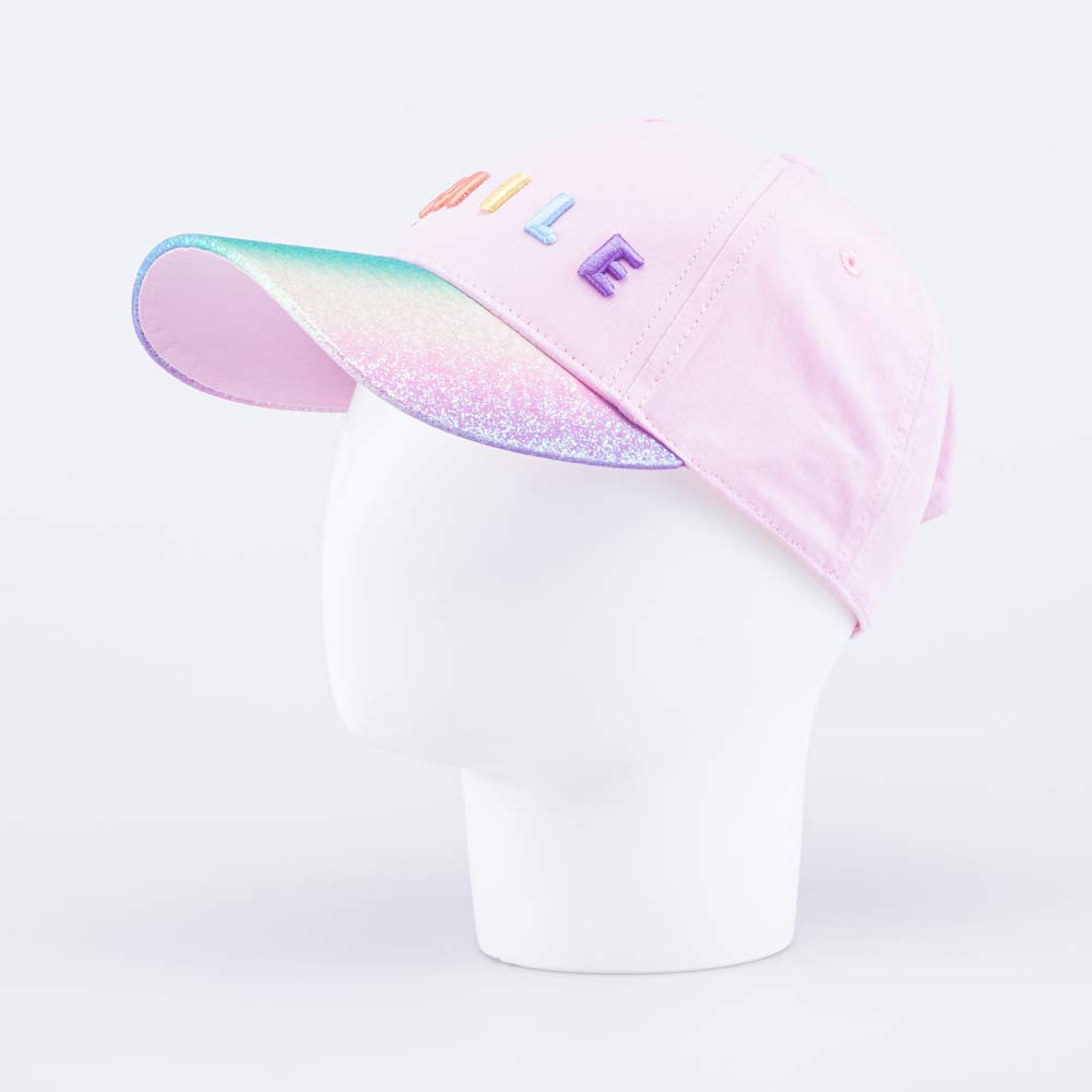 07809060-40 Кепка-бейсболка для девочки Сияние розовый, все фото 2