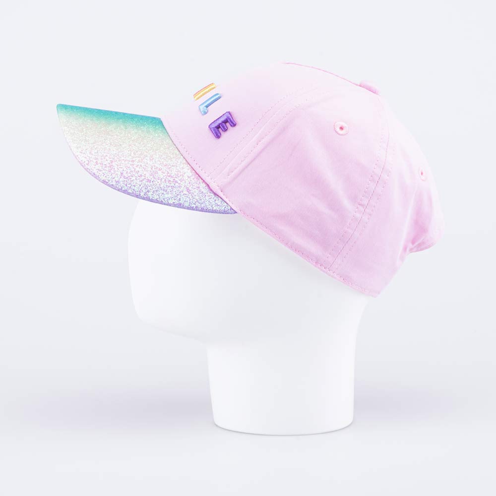 07809060-40 Кепка-бейсболка для девочки Сияние розовый, все фото 3