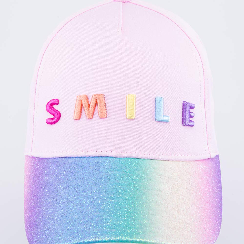 07809060-40 Кепка-бейсболка для девочки Сияние розовый, все фото 4