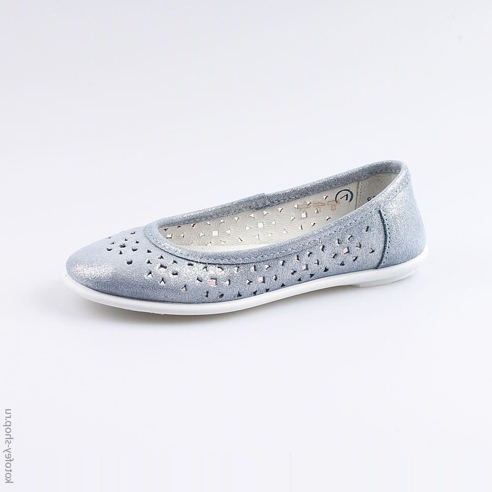 632172-29 Кожаные туфли-балетки для девочки, все фото 1