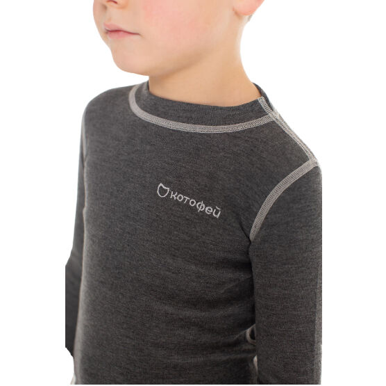 07002006-40 Термоджемпер для детей КОТОФЕЙ Комфорт темно-серый, все фото 6