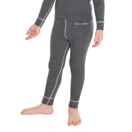 07033009-40 Термоштаны детские КОТОФЕЙ Комфорт темно-серый, все фото 6