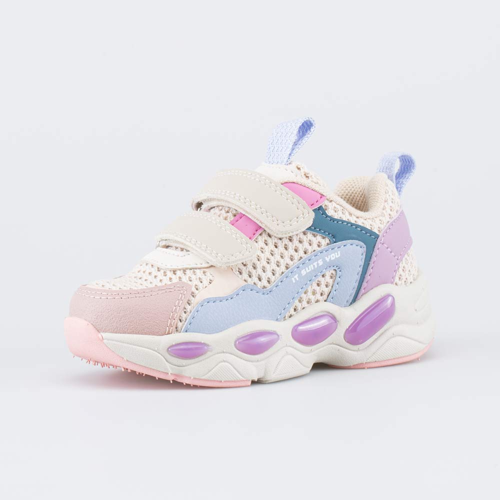 144307-11 Светящиеся кроссовки с LED для девочки, все фото 1