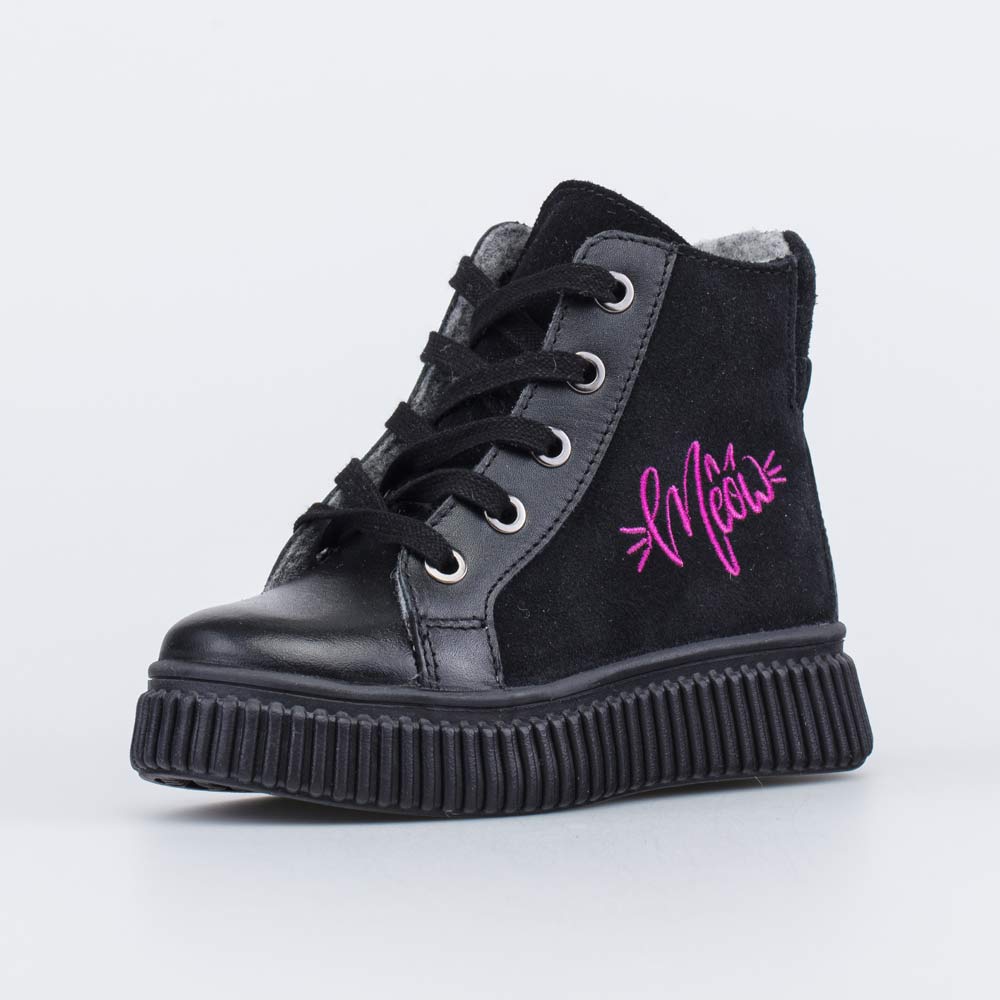 352377-31 Утепленные ботинки из велюра Meow, все фото 1