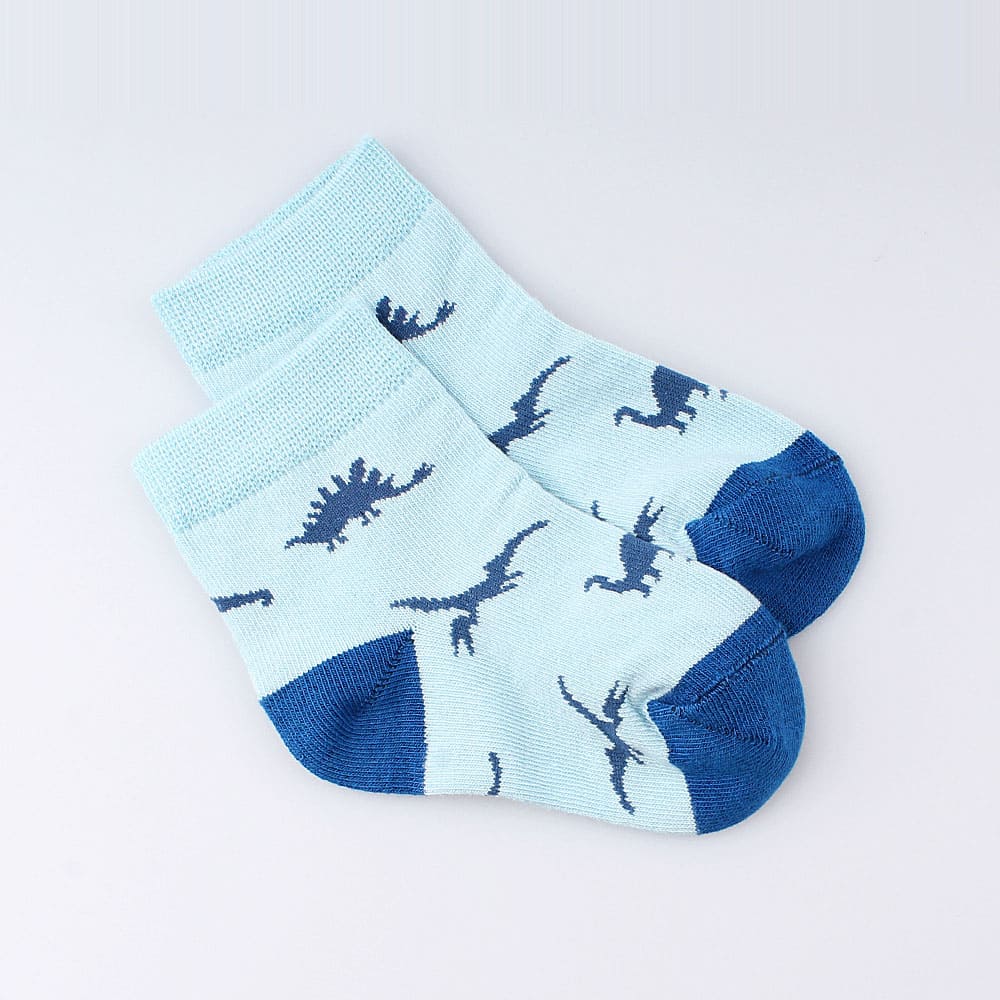 07742317-40 Носки детские хлопковые динозаврики, св.голубой, все фото 1