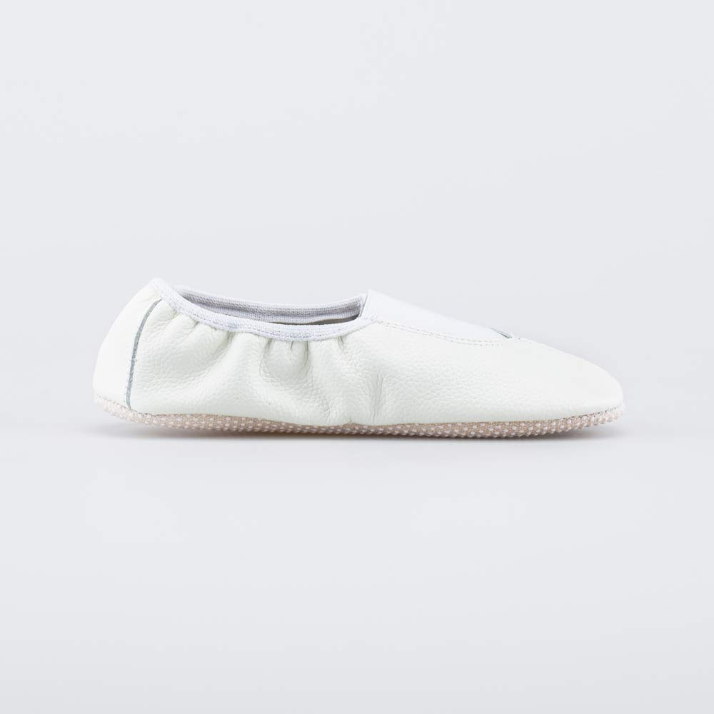 612005-01 Кожаные чешки детские белые, все фото 2