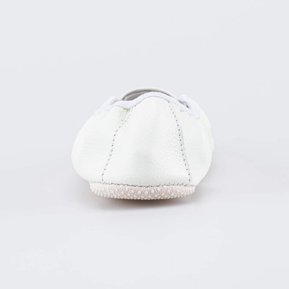 612005-01 Кожаные чешки детские белые, все фото 5