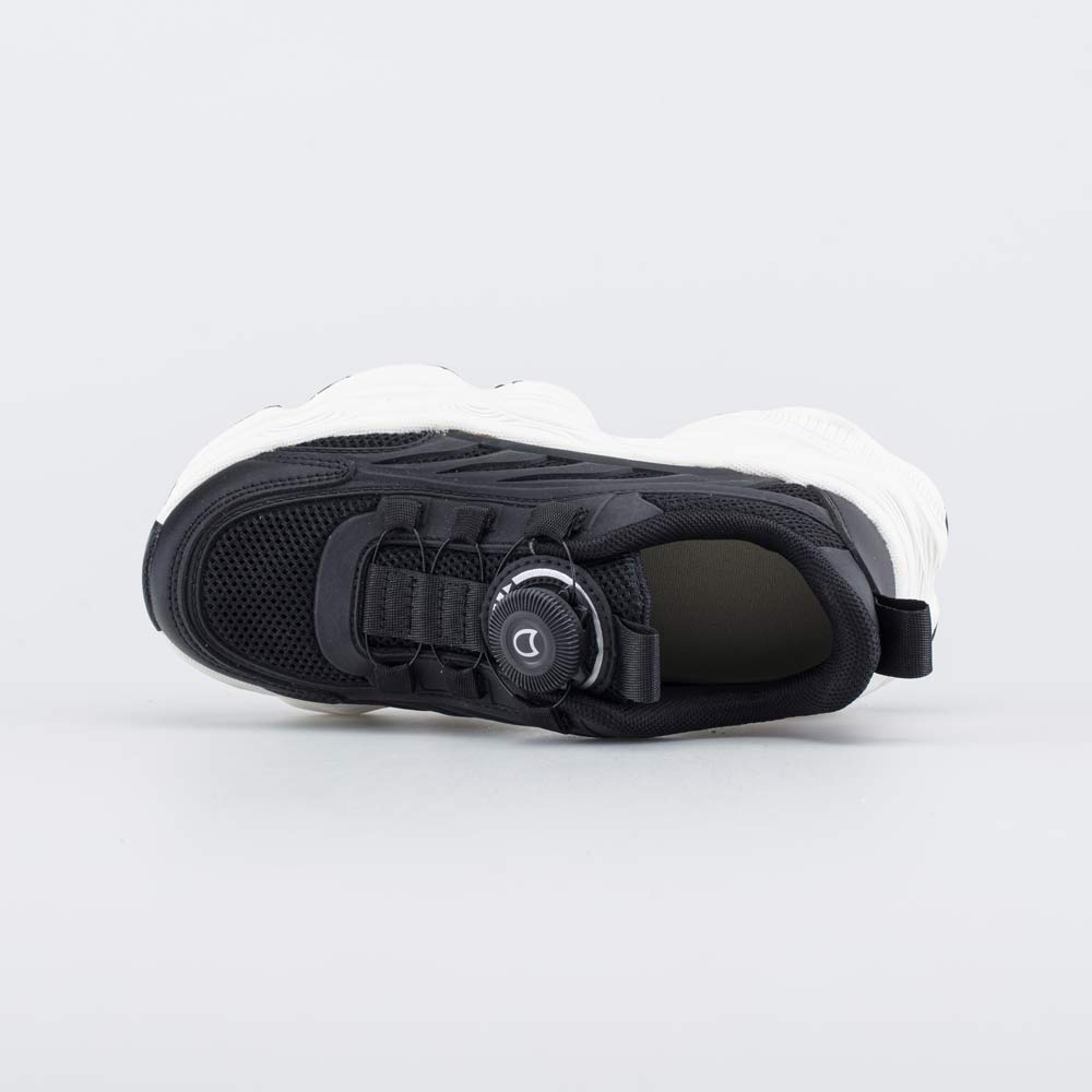 344530-12 Черные кроссовки с белой подошвой, все фото 4