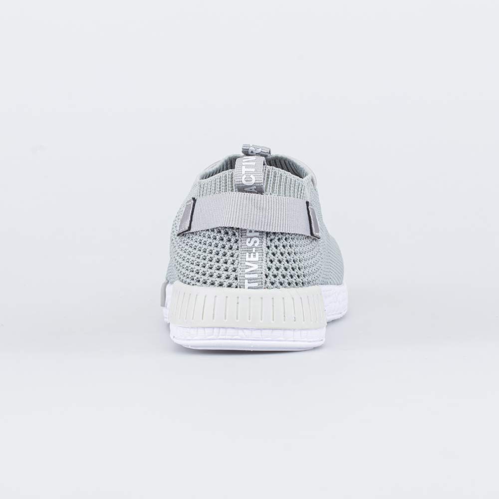 441011-17 Серые текстильные кроссовки , все фото 5