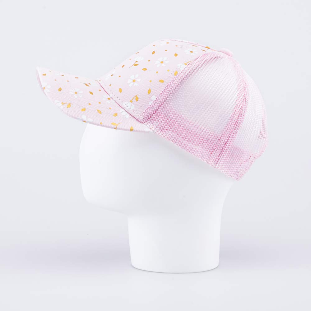 07809073-40 Кепка-бейсболка для девочки Цветочная нежность, все фото 3