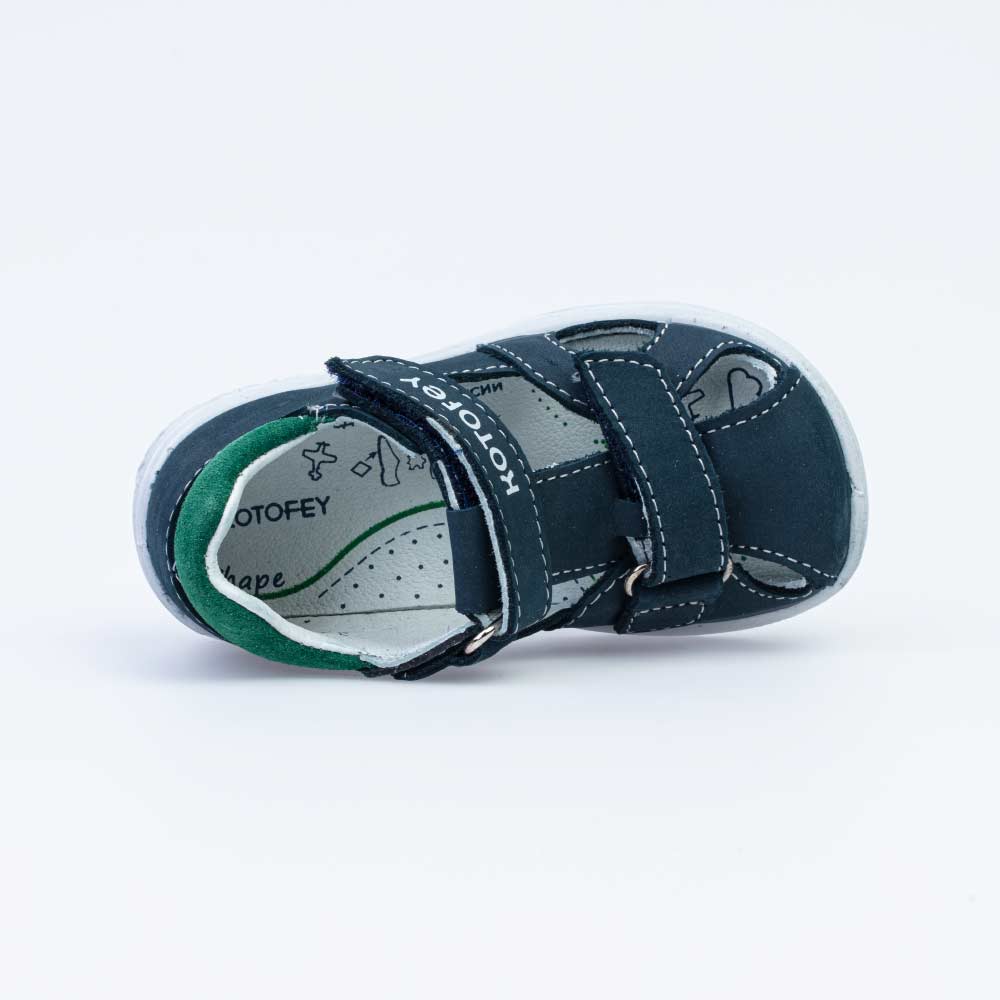 122169-22 Сандалии из натурального нубука для мальчика, все фото 4