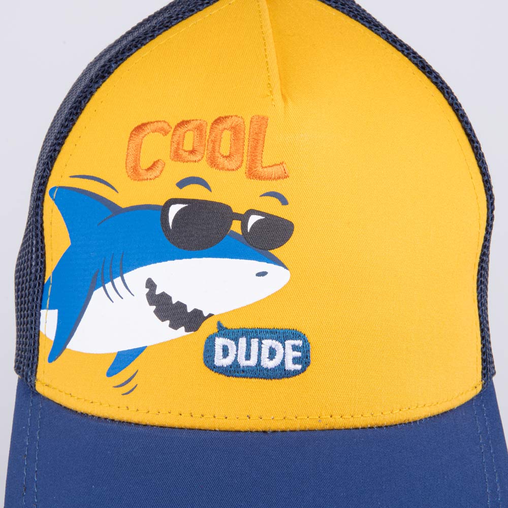 07711775-40 Кепка-бейсболка с сеткой для мальчика Акула, все фото 3