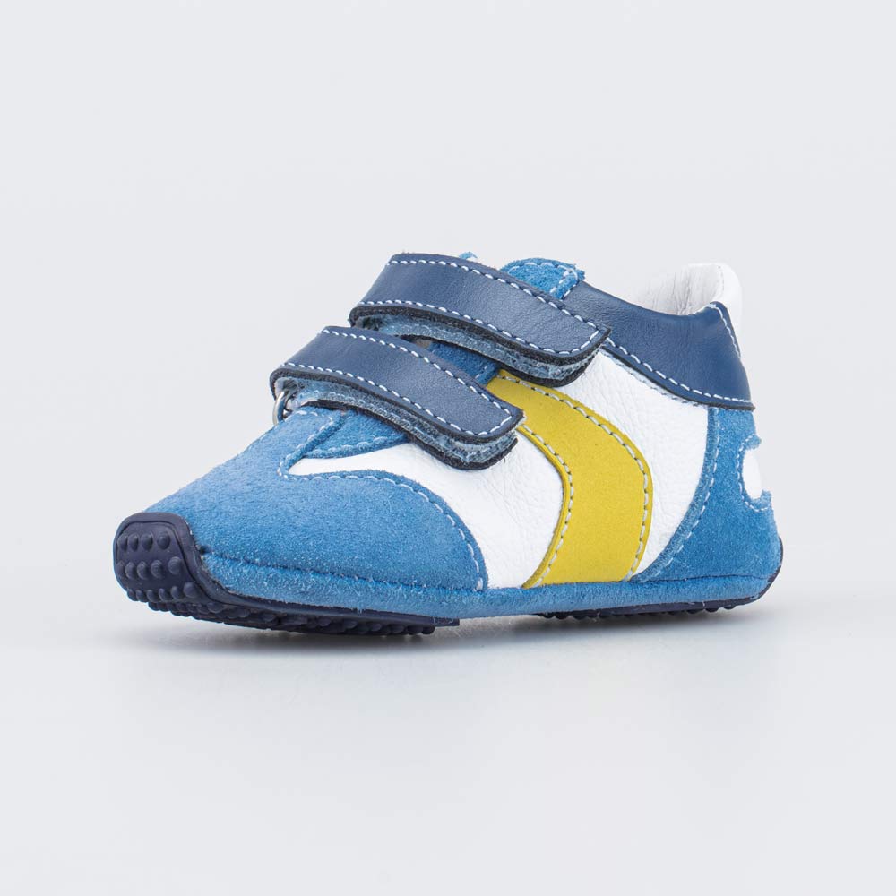 002004-23 Кожаные пинетки-кроссовки для мальчика, все фото 1