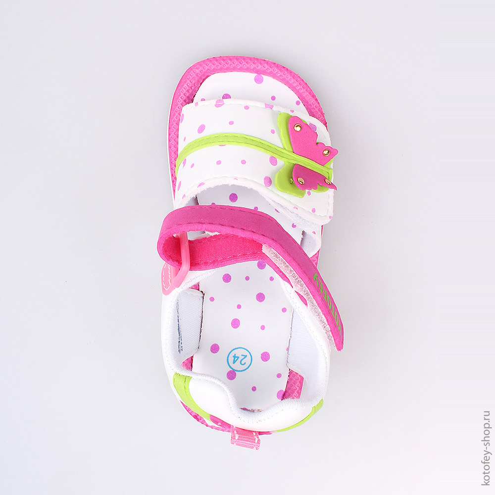 225026-11 Пляжная обувь розовая, все фото 4